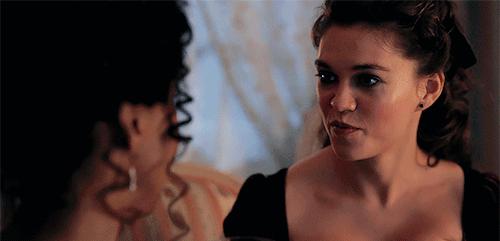 Siena smiles at Mme Delacroix