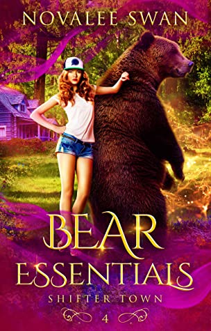 Bear Necessities by Novalee Swan. A woman in a trucker hat is resting her hand on a bear.