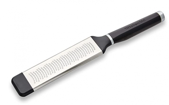 Black plastic handled grater zester