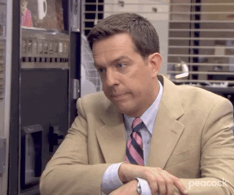 Andy from the office shakes his head