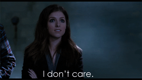 Anna Kendrick says I don't care