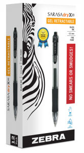 ZEBRA Sarasa Retractable Gel Ink Pens