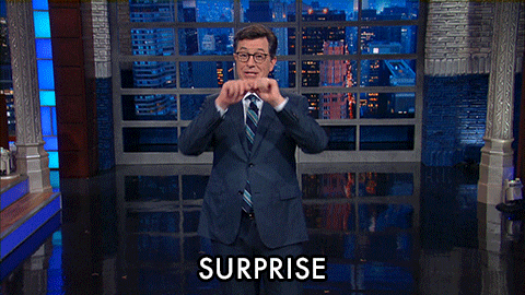 Stephen Colbert says surprise