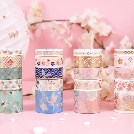 pastel and gold foil washi tape