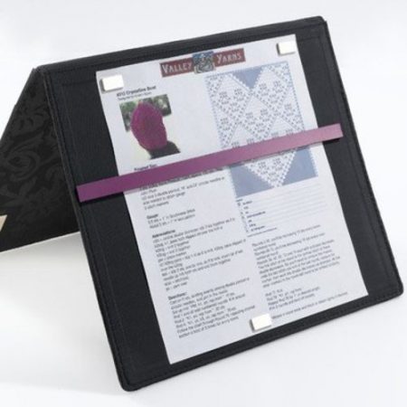 A folio that you can put a pattern in and prop up