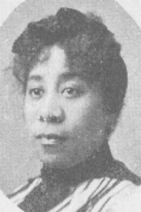 black and white photo of a young Pauline Hopkins