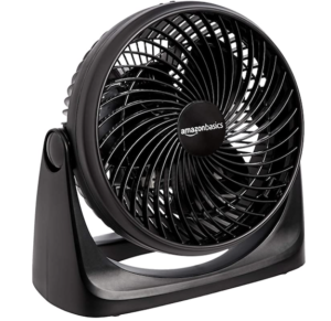 A Black plastic 7: small room air fan 