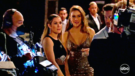 Gabby and Rachel look disgusted
