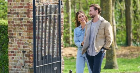 Gabby and Johnny go for a walk