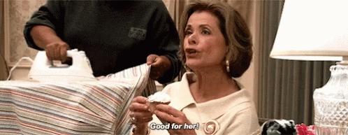 Lucille from Arrested Development says good for her