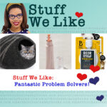 STUFF WE LIKE: A felt cat bed, an under eye brightener, and a door latch