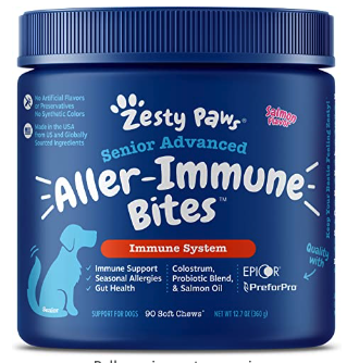 Zesty Paws Aller-Immune Bites for Senior dogs