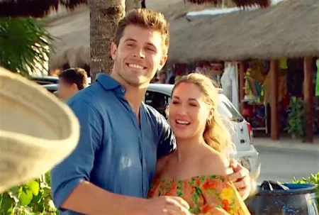 Rachel and Zach side hug