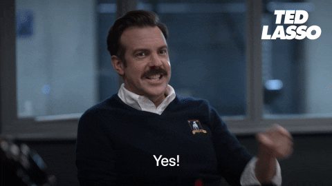 Ted Lasso says yes and points