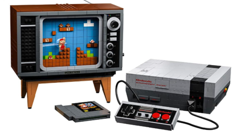 LEGO SNES entertainment set. Like a whole nintendo OG super mario with a tv.
