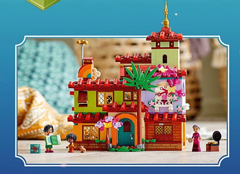 LEGO disney encanto set - The Madrigal House with plants and instruments and three levels 