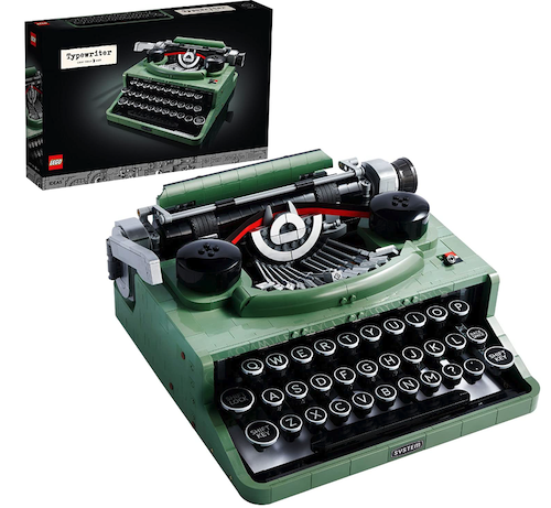LEGO Typewriter in vintage green with working keys! 
