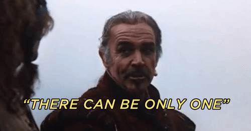 Sean Connery in Highlander says There can be only one