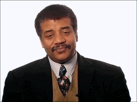 Neil Degrasse Tyson makes and I don't know gesture