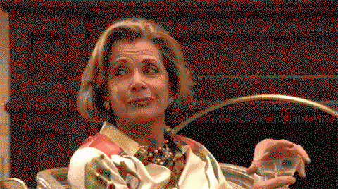 Lucille Bluth rolls her eyes