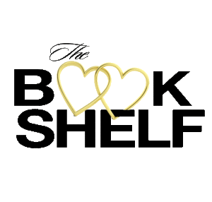 The Bookshelf -a knockoff of the Bachelor logo with the OO in book formed by a pair of gold hearts
