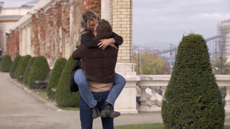 Kaity and Zach kiss