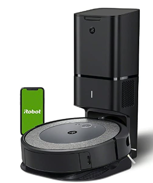 a robot vacuum Roomba with self emptying tower 