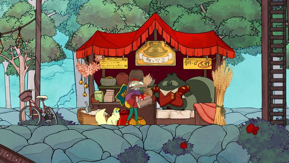 A screenshot from the game Spiritfarer.