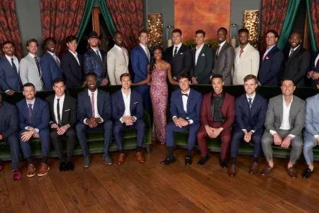 A group shot of Charity and the dudes