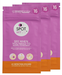 Spot my UV stickers in purple sleeves with orange bottoms 