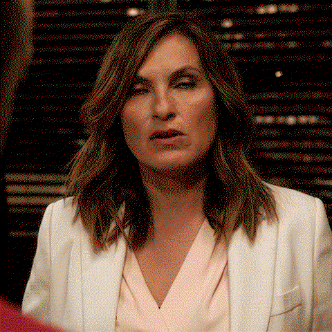 Olivia Benson rolls her eyes
