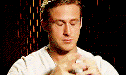 Ryan Gosling rubs his eyes
