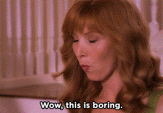 Lisa Kudrow says well this is boring.