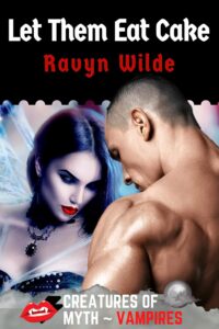 A White woman who is very pale and has a sharp dark bob hair cut and a choker is looking down, and so is the White muscle guy and it really looks like they're inspecting his crotch.