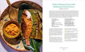 Photo of cooked Fish in Banana Leaves with Indonesian Peanut Sauce, with recipe