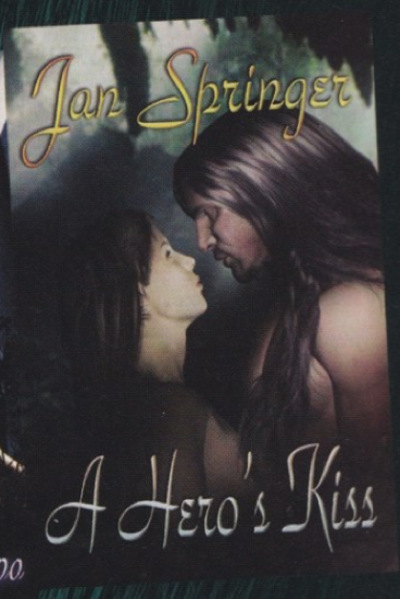 Two AI people about to kiss take up most of the cover but his hair is SO BIG and SO FAKE it's like six wigs piled on top of each other. 