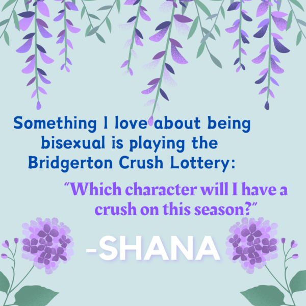 Something I love about being bisexual is playing the Bridgerton Crush Lottery: Which character will I have a crush on this season?