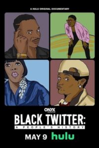 Black Twitter a People's HIstory with four illustrations of famous memes featuring Black people 