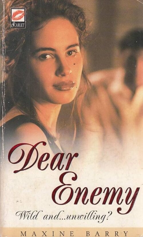 Dear Enemy has a photograph of a woman with long hair pulled back from her face, and she's looking over one shoulder at the reader