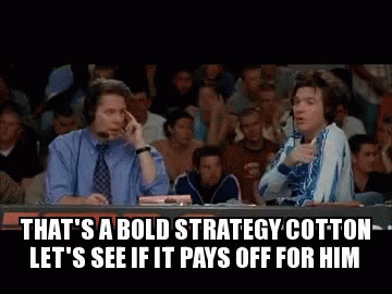 Jason Bateman from Dodgeball says that's a bold move cotton lets see how that works out for him