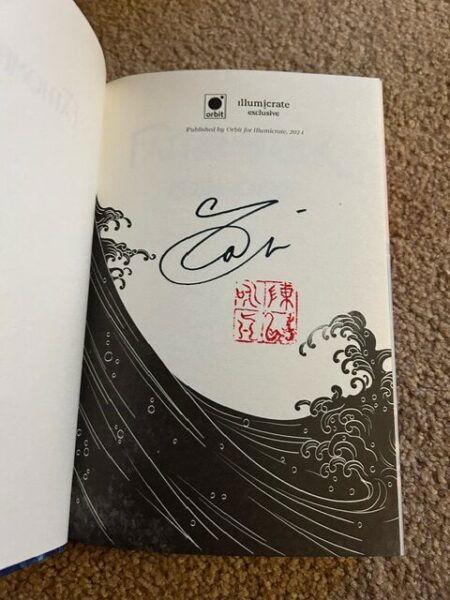 Eliza Chan's signature on the inside of Fathomfolk.