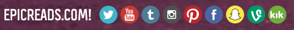A lineup of social media icons: twitter, Youtube, tumblr, instagram, pinterest, facebook, snapchat, vine, and kik! 