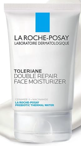 LaRoche-Posay Double Repair Face Moisturizer in a white tube 