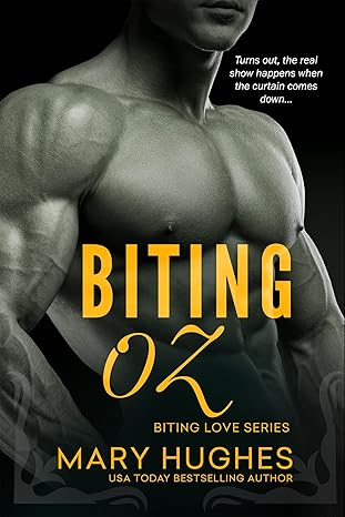 Biting Oz by Mary Hughes. Just a giant shirtless, headless man. Everything is in this weird sickly grey greenish hue.