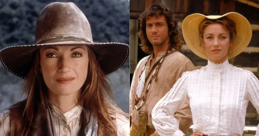 Jane Seymour in a big western hat.