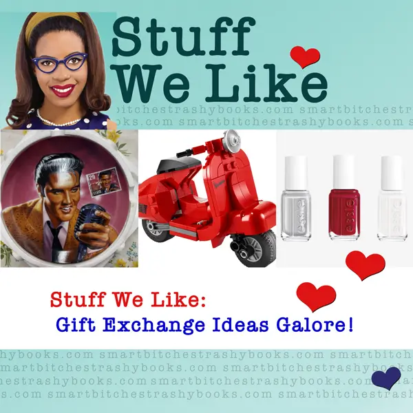 Stuff We Like: Gift Exchange Ideas Galore - an elvis plate, a lego vespa, and essie nail polish