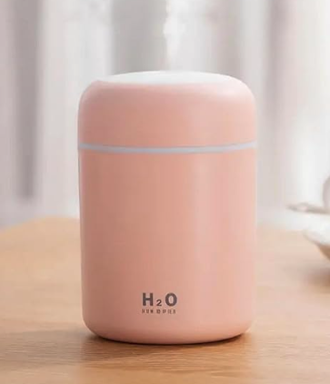 A pink small humidifier 