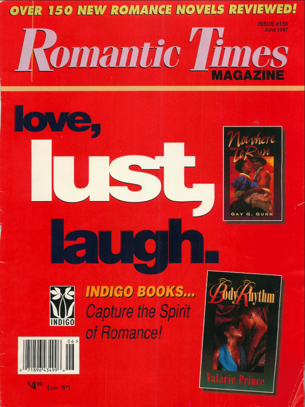 The cover of the issue with Love Lust Laugh in big letters and two tiny book covers announcing the launch of Genesis