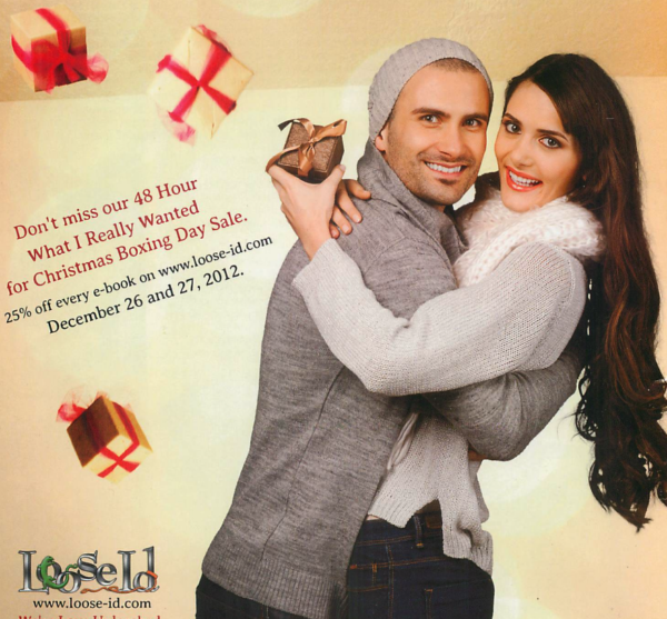 The back cover image is a stock photo used in an ad for Loose Id, and the guy is wearing a slouchy beanie and looking extremely smarmy and smirky. 