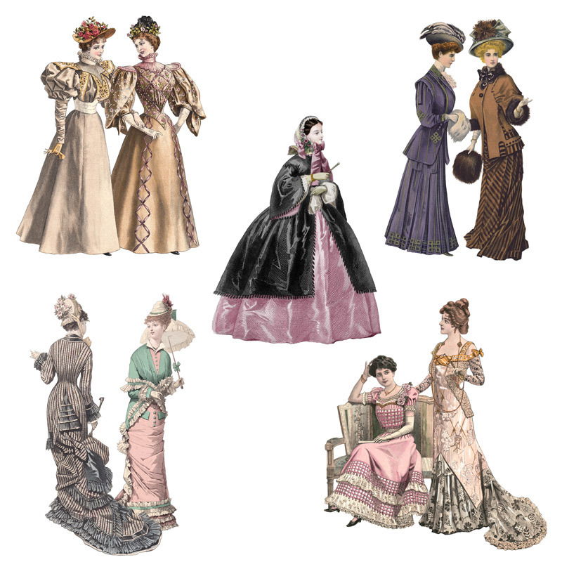 Regency ladies standing around looking fabulous
